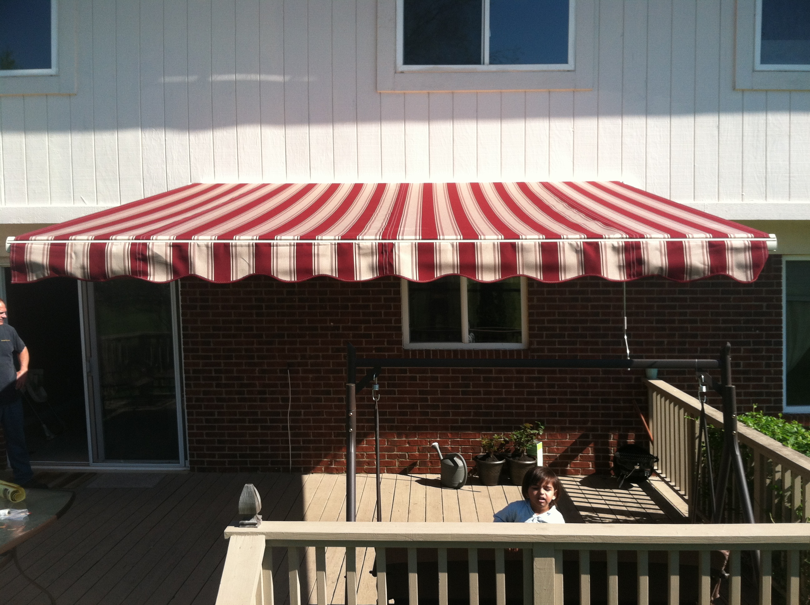 St. Clair Awning Red Brick Color